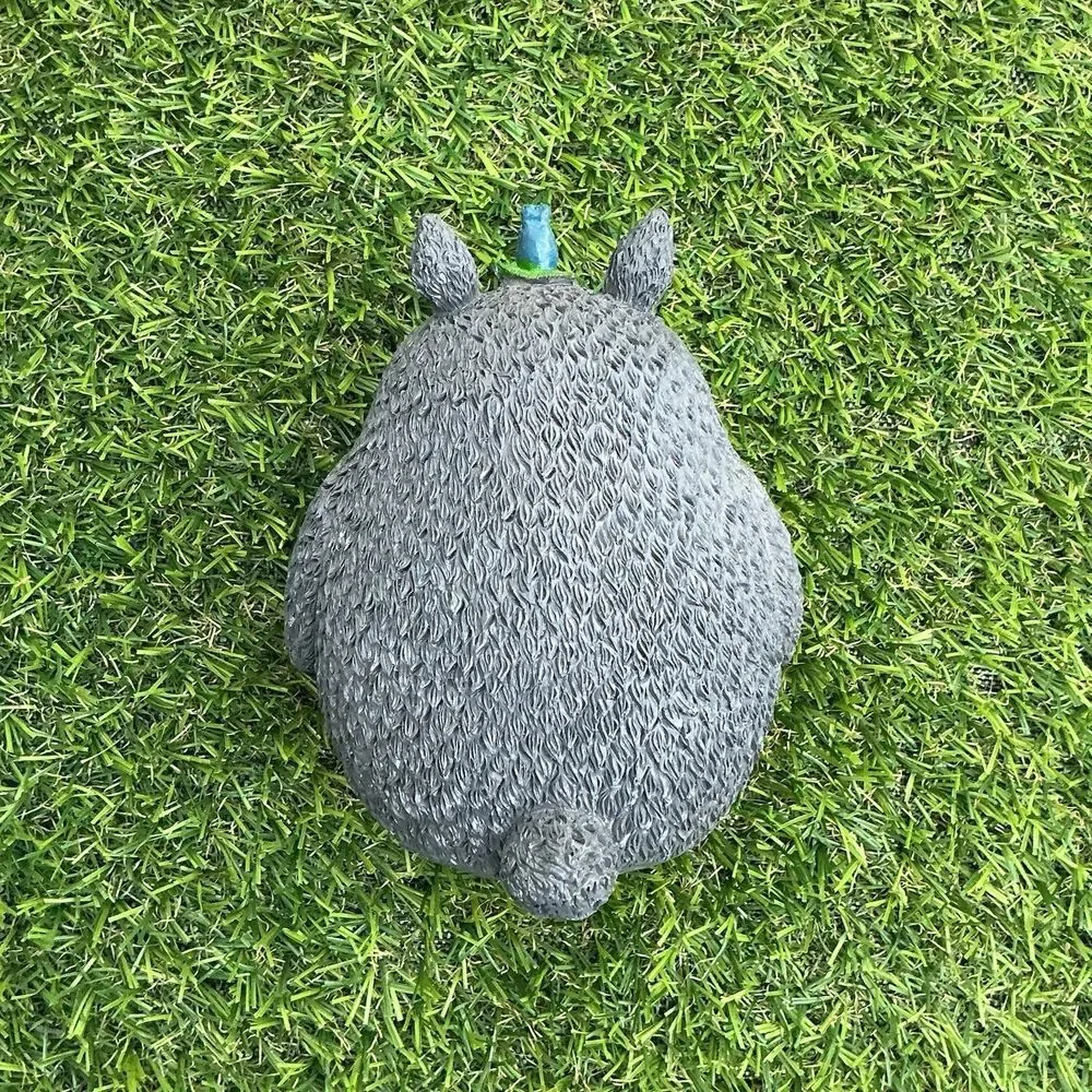 Totoro Style LED Light Figurine Gray Forest Spirit Resin Night Light 4”